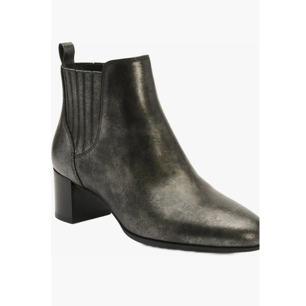 ABEO Plaza Chelsea Booties Boots Silver Metallic SZ 9